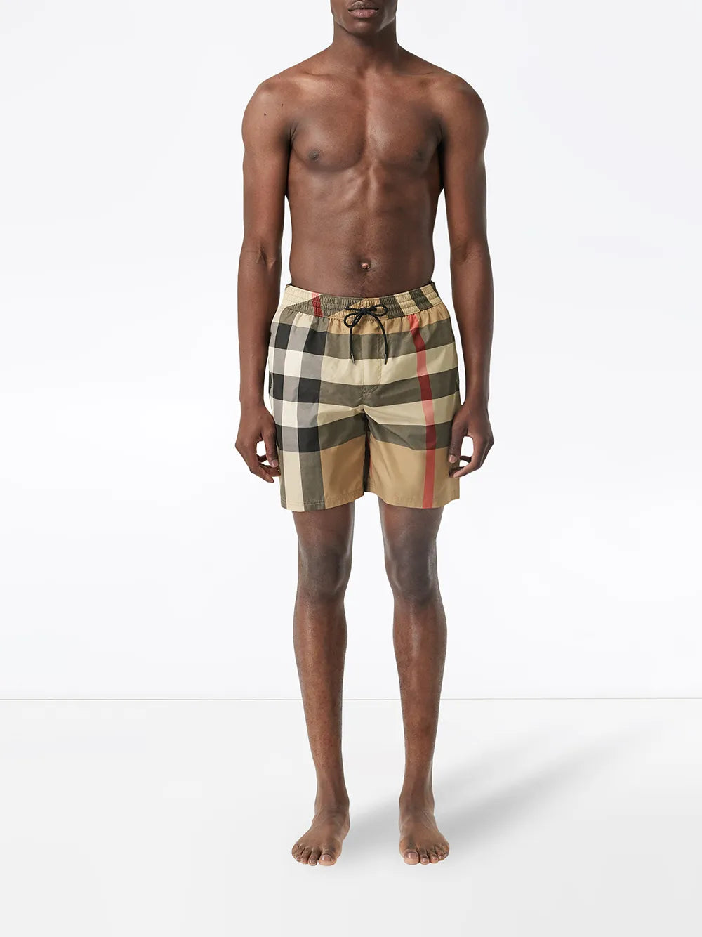 Burberry short de bain à motif Check