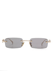 lunettes de soleil à monture rectangulaire
