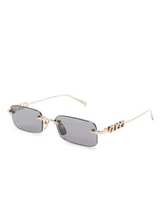 lunettes de soleil à monture rectangulaire